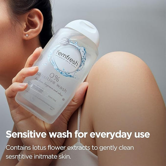 Femfresh 0% Sensitive Intimate Wash  Gentle pH Balanced Cleanser